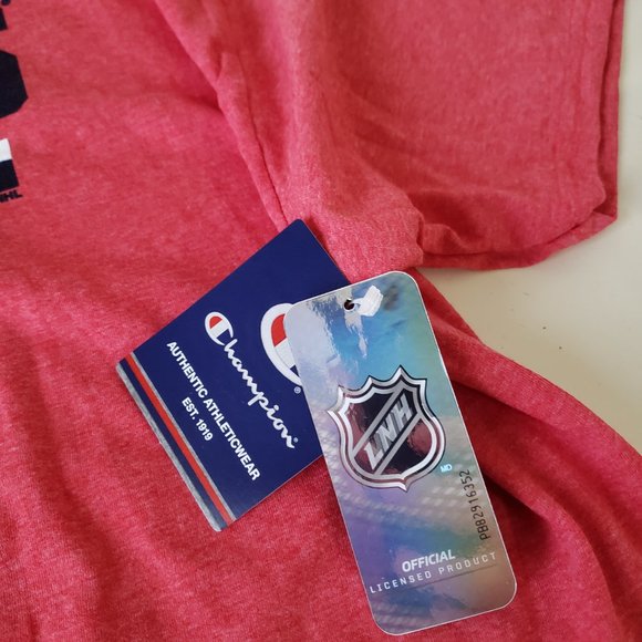 Champion Washington Capitals Short Sleeve T-Shirt Men's XXL 2XL NHL Red NWT - Picture 9 of 11